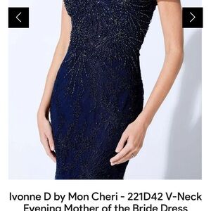 Mother of the bride evening gown.